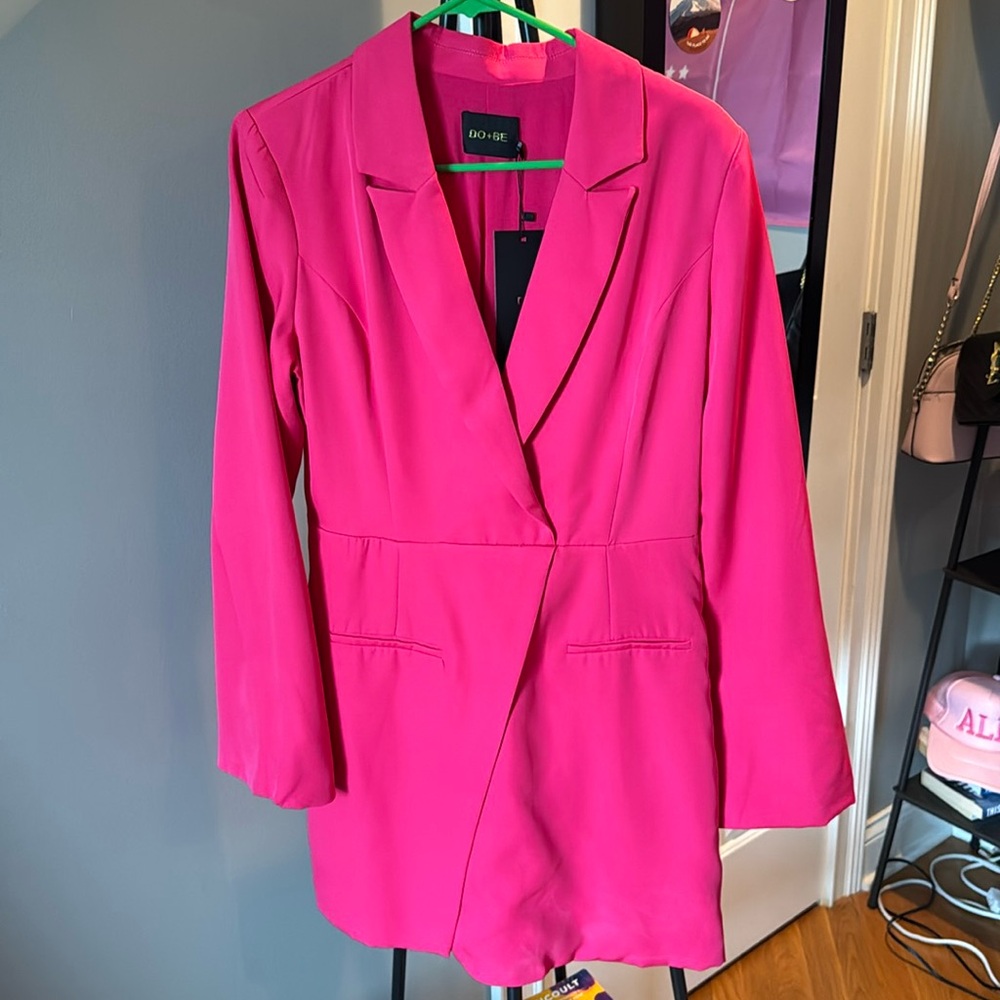 Pink Blazer Dress
